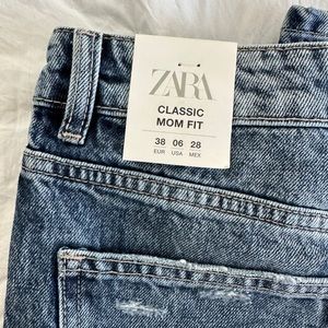 zara classic mom fit jeans